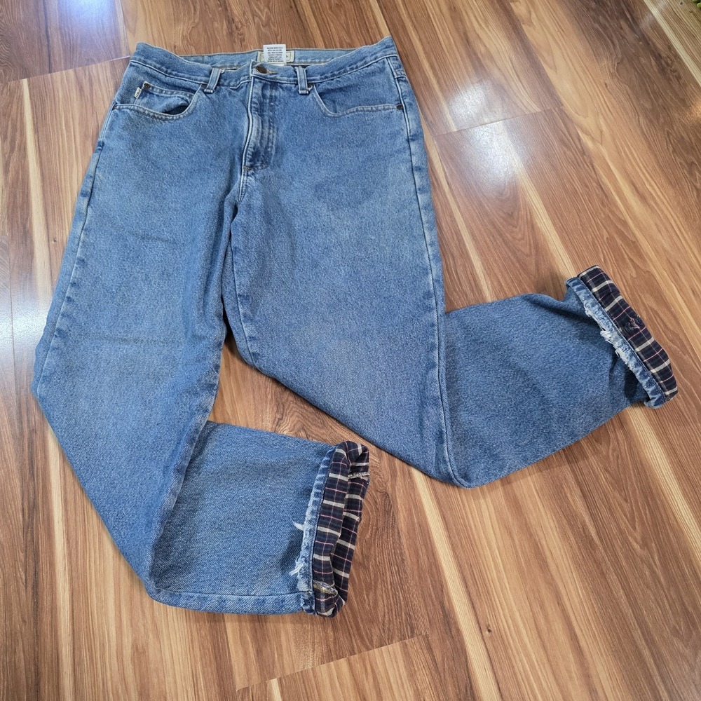 Guide Gear Jeans Mens 40x32 (38x27) Flannel Lined Workwear Double Knee Pants